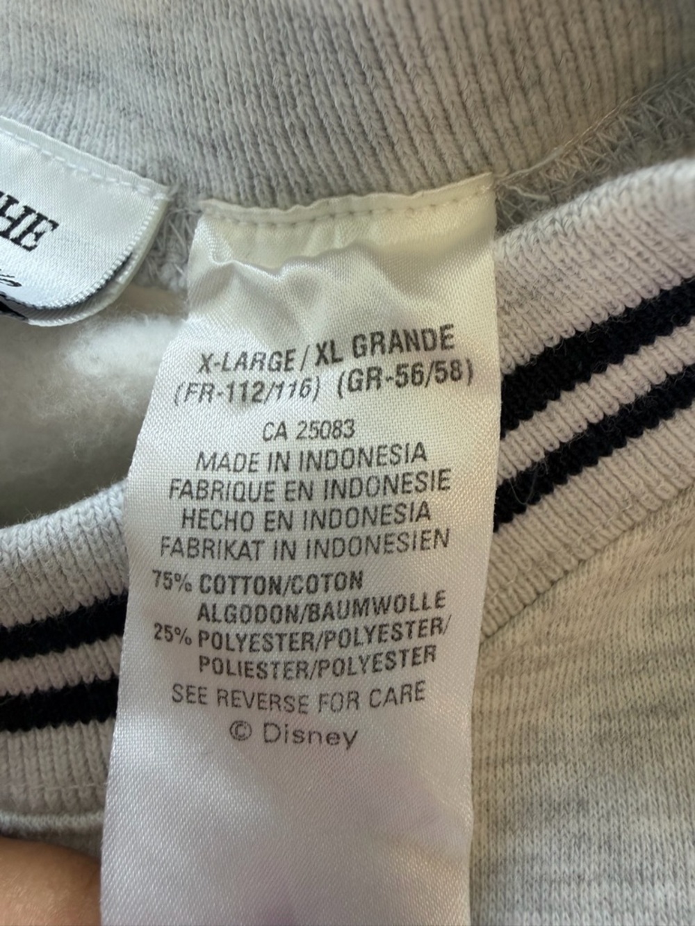 Vintage Mickey Mouse Disney All Embroidered Crewneck Sweatshirt Size XL - Picture 5 of 7